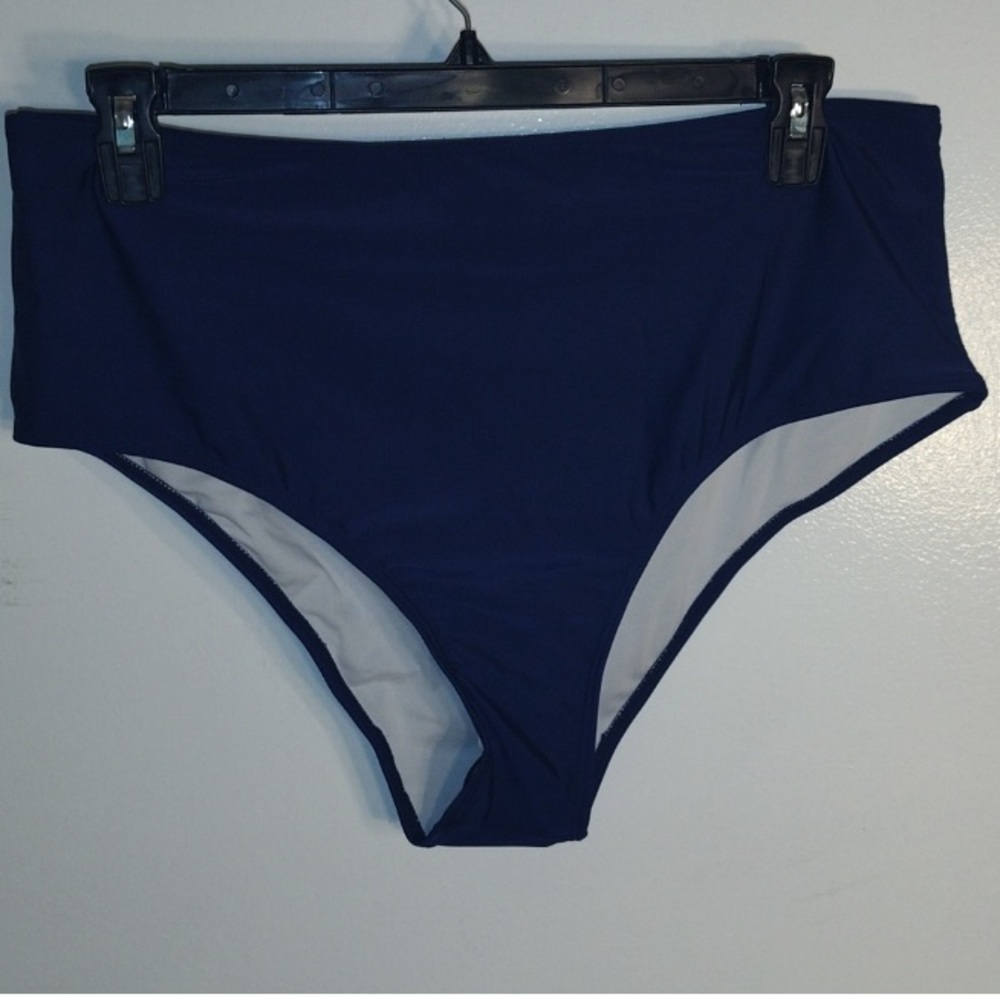 Shein Swim Suit Bottom Navy Blue New With Sanitary Liner